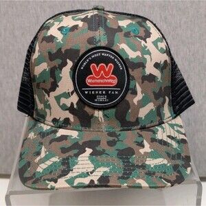 Wienerschnitzel Green camo trucker mesh cap - Weiner Fan! Super Clean